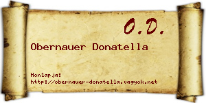 Obernauer Donatella névjegykártya